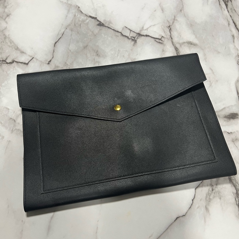Elegant Black Portfolio Clutch